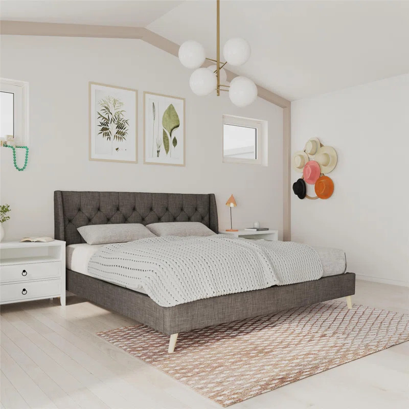 Her Majesty Upholstered Wingback Bed | Wayfair North America