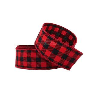 1.5" x 30ft. Wired Buffalo Check Ribbon by Celebrate It™ Christmas | Michaels | Michaels Stores