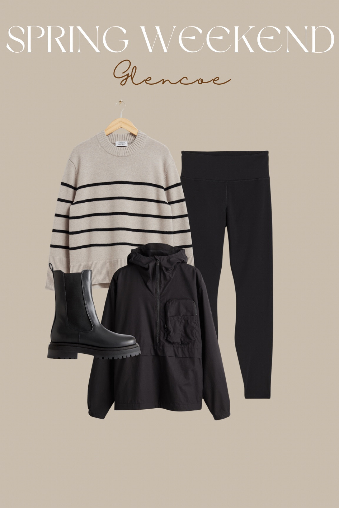 Black leggings, striped wool sweater, knitted sweater, black raincoat, black boots, black ankle boots

#LTKeurope #LTKtravel #LTKautumn
