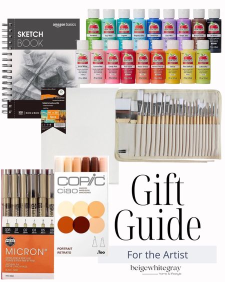 Gift guide for the artist! Here are some great gifts for the artisan in the family! Everything from paint to sketching materials! 

#LTKHoliday #LTKfamily #LTKGiftGuide