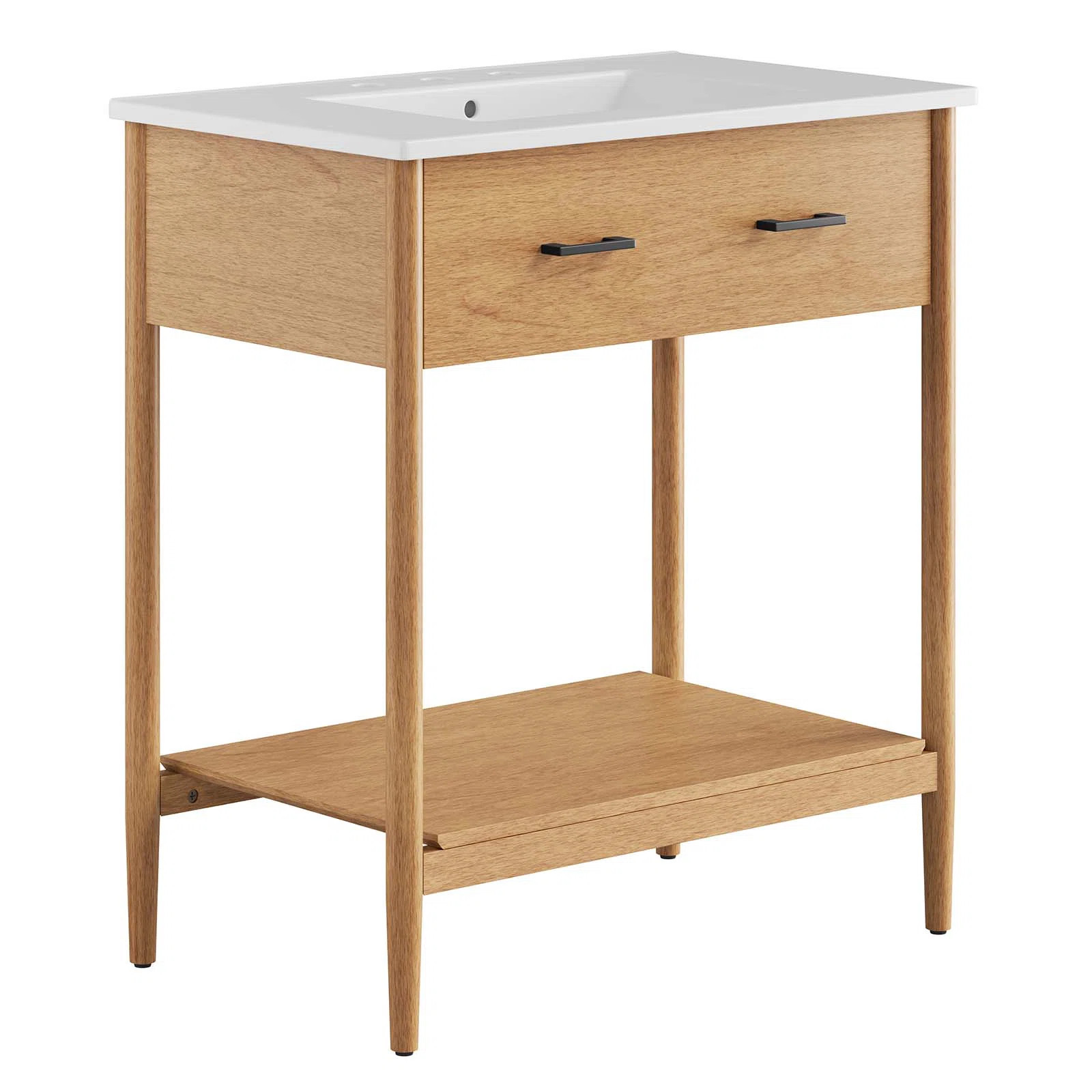 Modway Zaire 30'' Single Bathroom Vanity with Ceramic Top | Wayfair | Wayfair North America