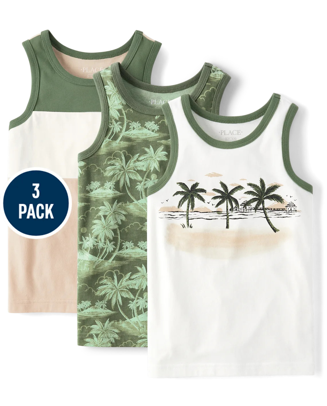 Boys Beach Tank Top 3-Pack - multi | The Children's Place