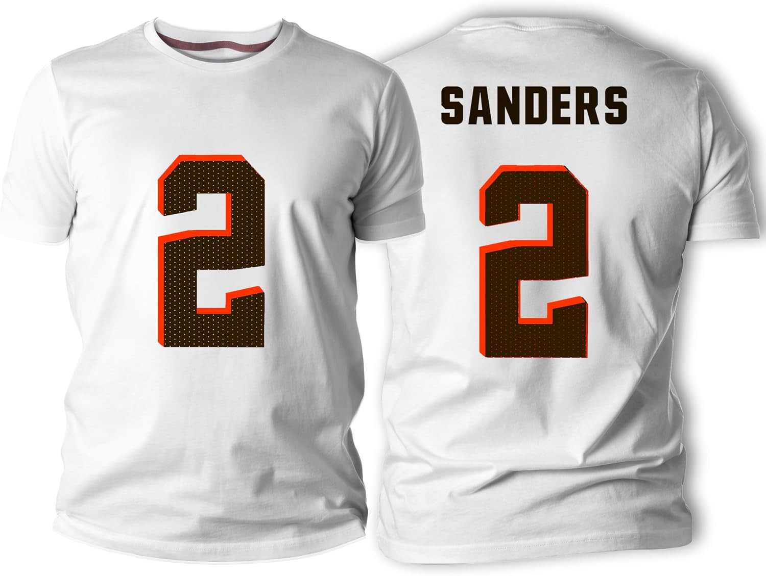 Shedeur Sanders #2 Cleveland Football T-Shirt Cotton Jersey | Amazon (US)