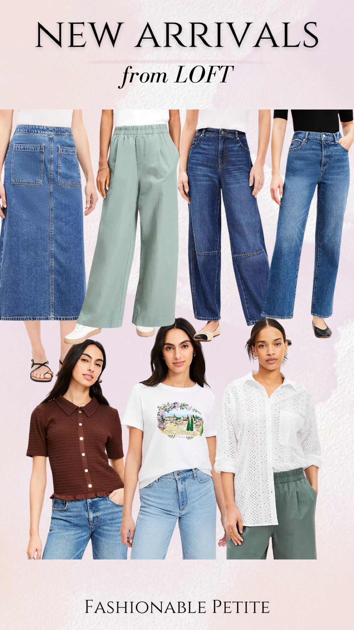 Spring new arrivals from loft! Petite jeans and light weight tops for spring.

Petite jeans, barrel jeans, straight jeans, affordable, casual outfit, denim skirt

#LTKFindsUnder100 #LTKSaleAlert #LTKPetite