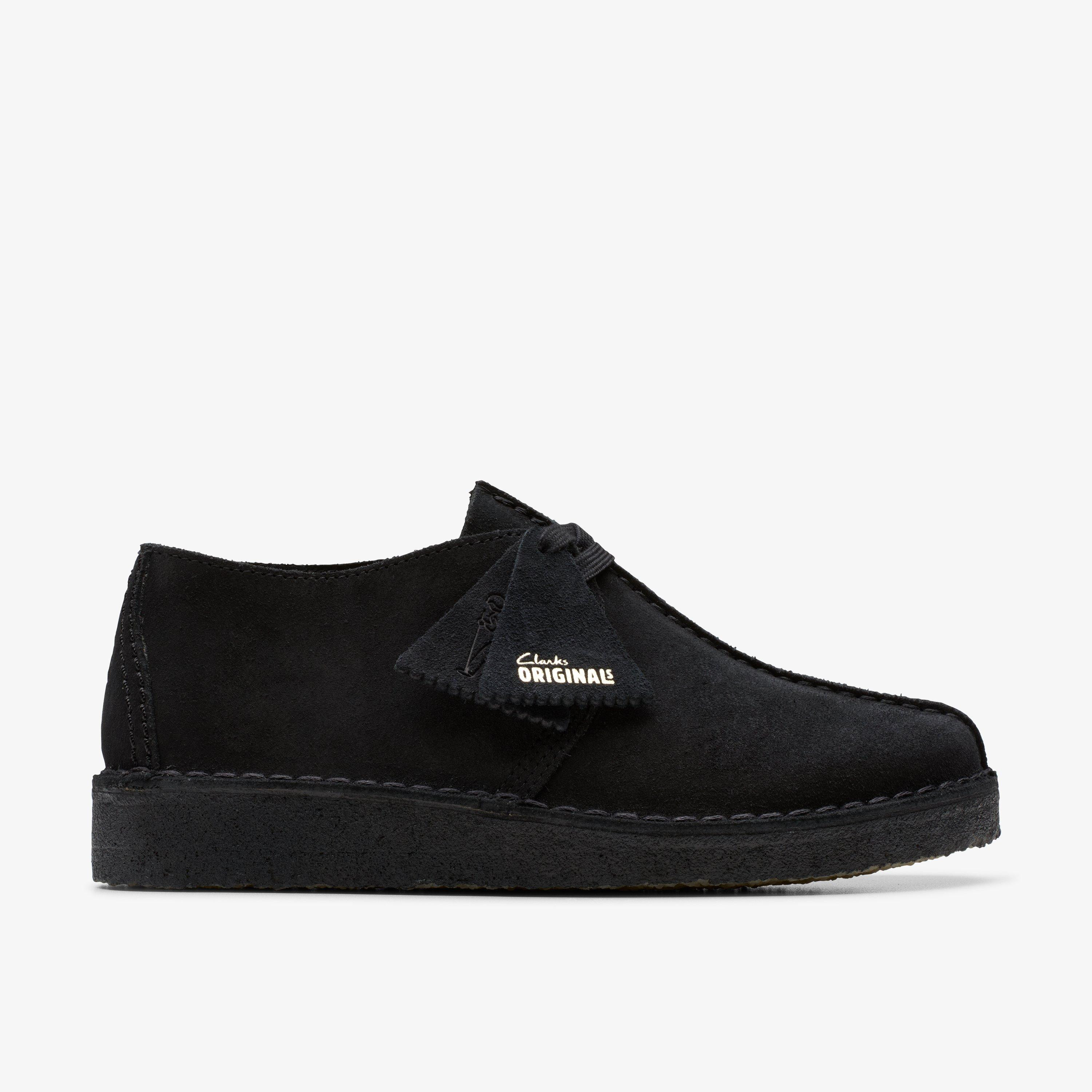 Womens Desert Trek Black Suede Shoes | Clarks | Clarks (US)
