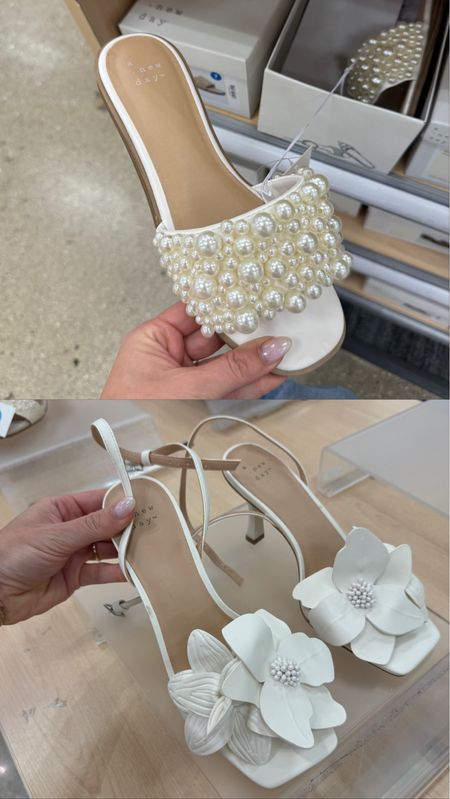 Cute white/Bridal shoes from target 

#LTKWedding #LTKShoeCrush