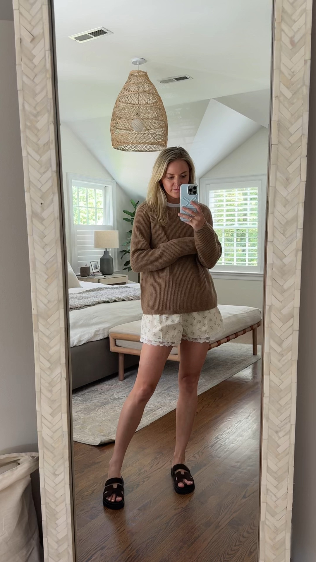 Cute summer shorts on sale for $35! 
-small shorts, tts 
-medium sweater, sized up 1 for looser fit 
-small tank
-sandals tts 

summer outfit

#LTKSaleAlert #LTKmomlife #LTKootd