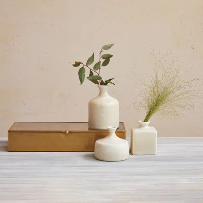 Vaious Stoneware Vases With Reactive Glaze | Wayfair Professional