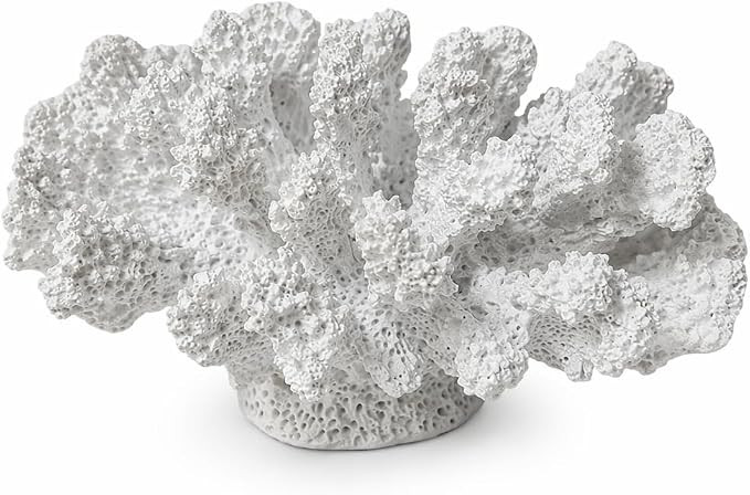 Coastal Beach Ocean Coral Decor, Resin Faux Coral Ornament for Home Tabletop & Shelf Decoration, ... | Amazon (US)