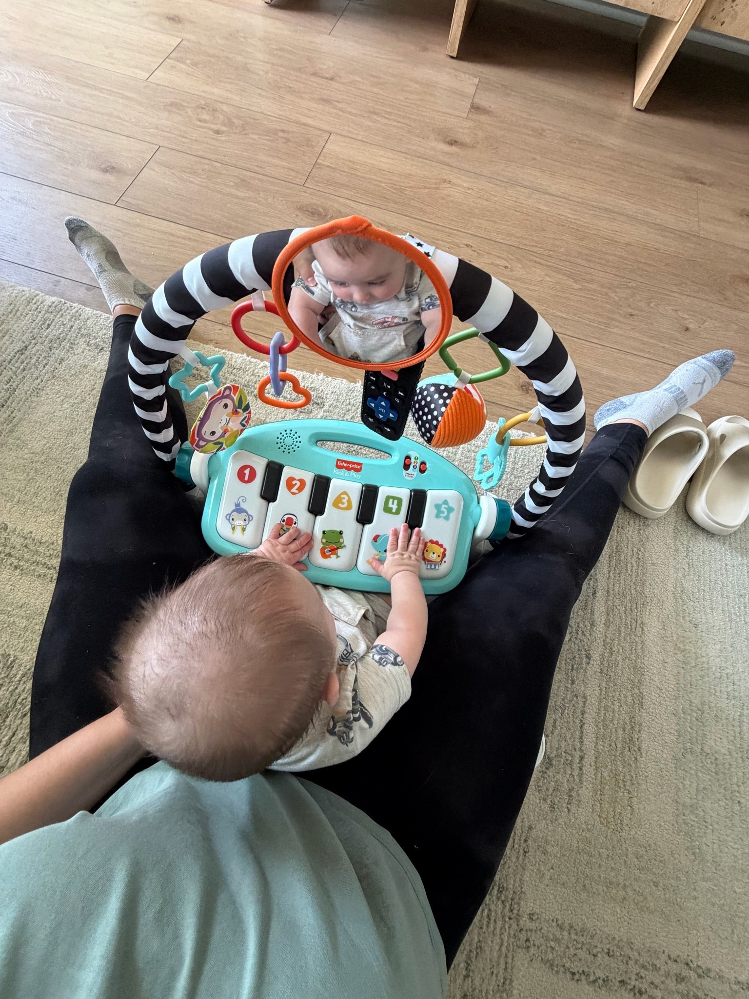 Leveled up the playmat and tried out the sitting piano mode… it was so cool to see him really play!

#LTKmomlife #LTKBaby