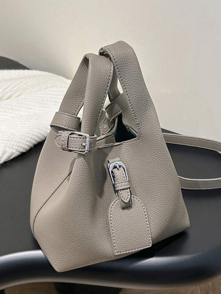 Small Niche Design Soft Leather Handbag Women's New Style Vegetable Basket Women's Bag Single Sho... | SHEIN