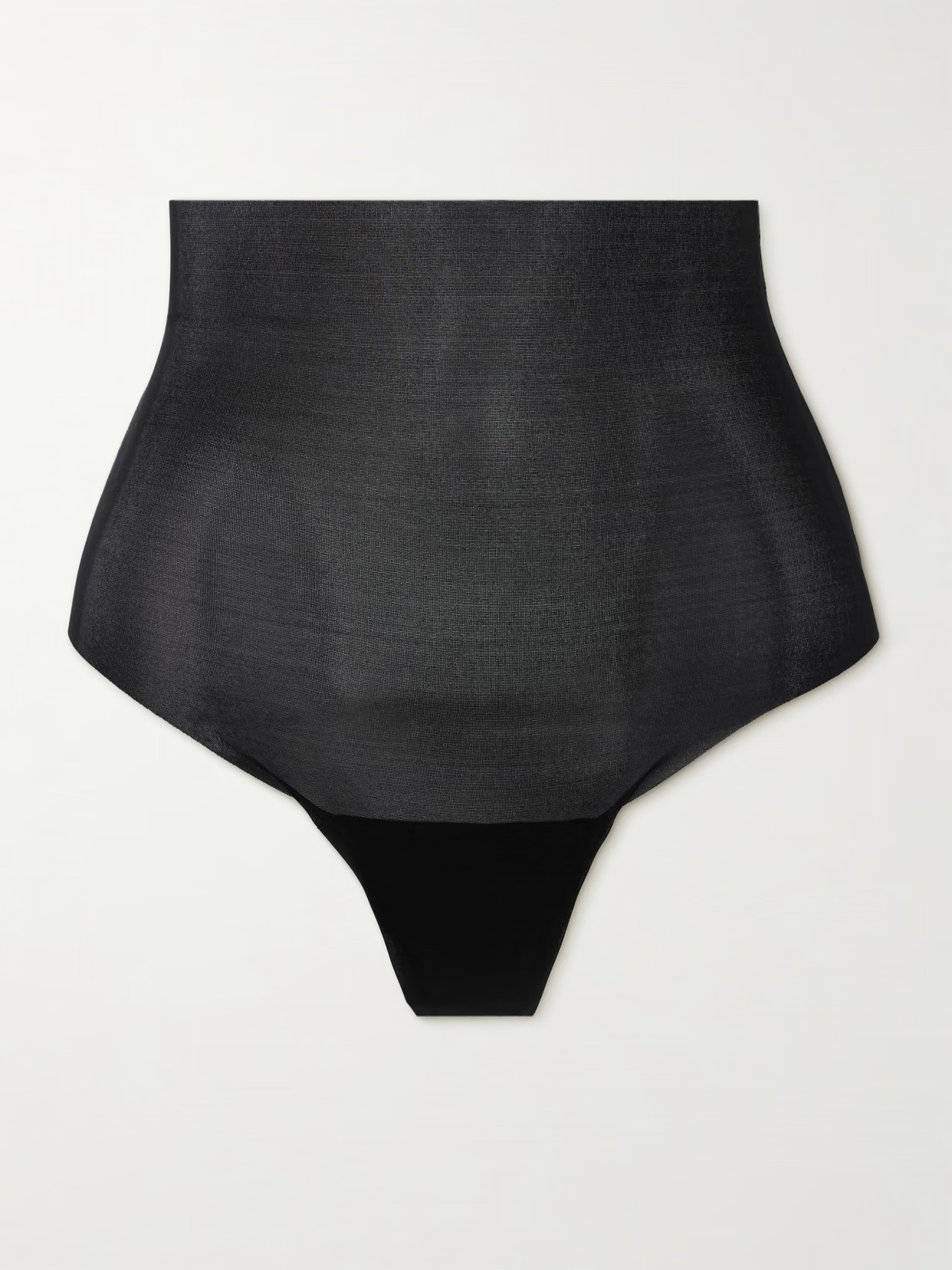 Commando - Featherlight Control Stretch-jersey Thong - Black | NET-A-PORTER (US)