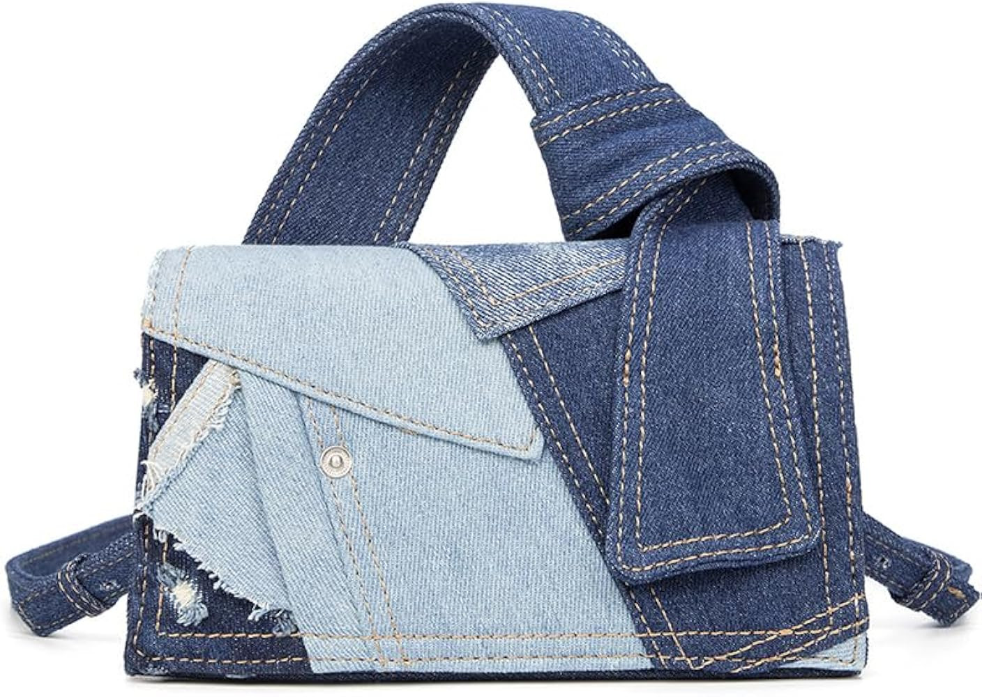 GASSDA Purses For Women Trendy Mini Purse Cute Purses Mini Bags For Women Denim Top Handle Clutch... | Amazon (US)