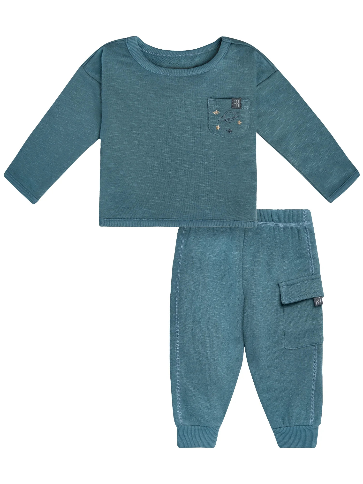Modern Moments by Gerber Gender Neutral 2-Piece Outfit Sets, Sizes 0/3 Months - 24 Months | Walmart (US)