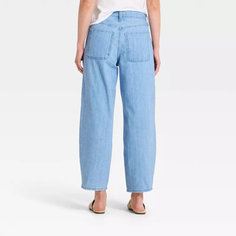 Women's High-Rise Easy Barrel Jeans - Universal Thread™ Brown 10 Long | Target