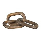 Creative Co-Op Reclaimed Wood 3 Links Chain, Natural | Amazon (US)