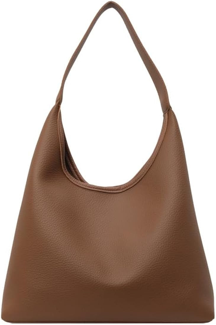 Suede Bag for Women Hobo Bag Slouchy Purse Fashionable Leather Shoulde Office Tote Handbag | Amazon (US)