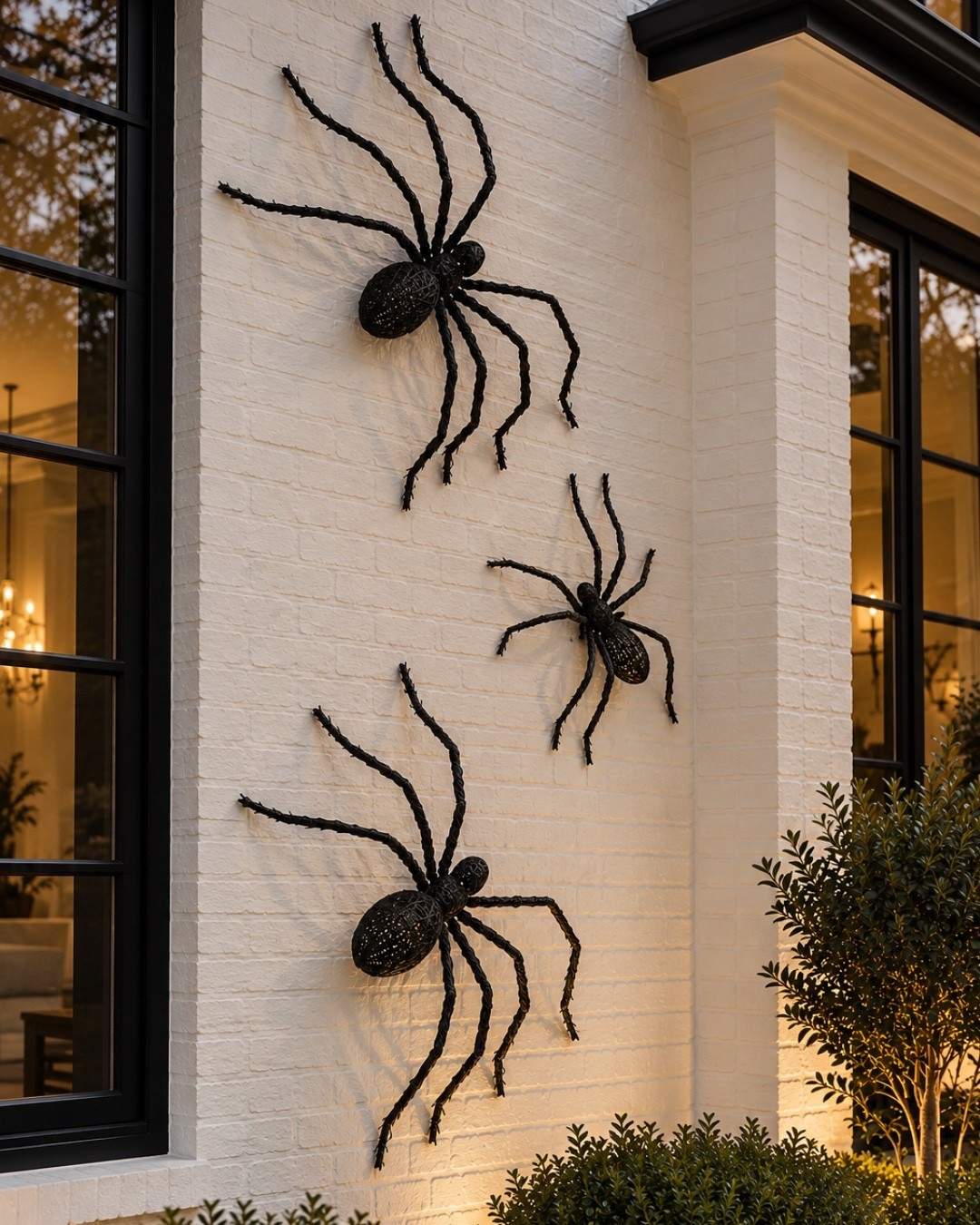 I absolutely love the idea of these giant spiders on the exterior of a home! A fun, chic, spooky idea that everyone will love this Halloween season! 

Halloween, Halloween decor, Halloween ideas, Halloween finds, home decor, home ideas, halloween exterior, Halloween finds, Halloween front porch, Halloween exterior, fall decor, home decor, home design, Amazon, giant spiders, Halloween spiders, Anthropologie, wayfair