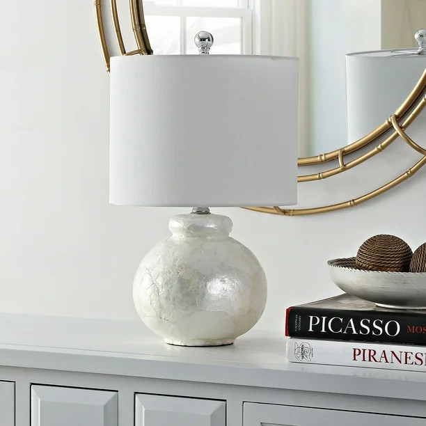 Safavieh Ivy 20 in. Sphere Resin Table Lamp, Ivory - Walmart.com | Walmart (US)