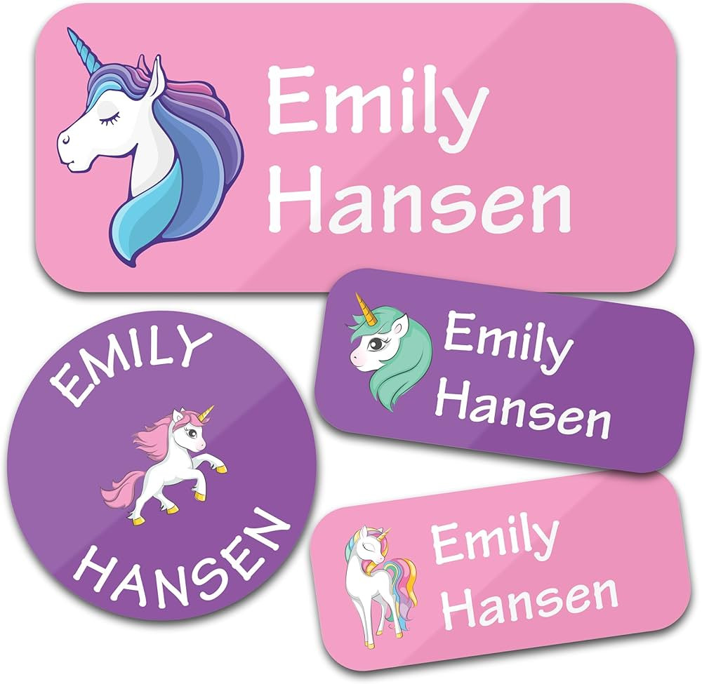 Personalized Daycare Name Labels for Kids (130 Labels) - Custom Waterproof Name Stickers for Clot... | Amazon (US)