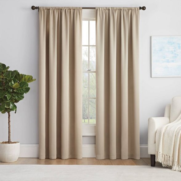 Solid Thermapanel Room Darkening Curtain Panel - Eclipse | Target