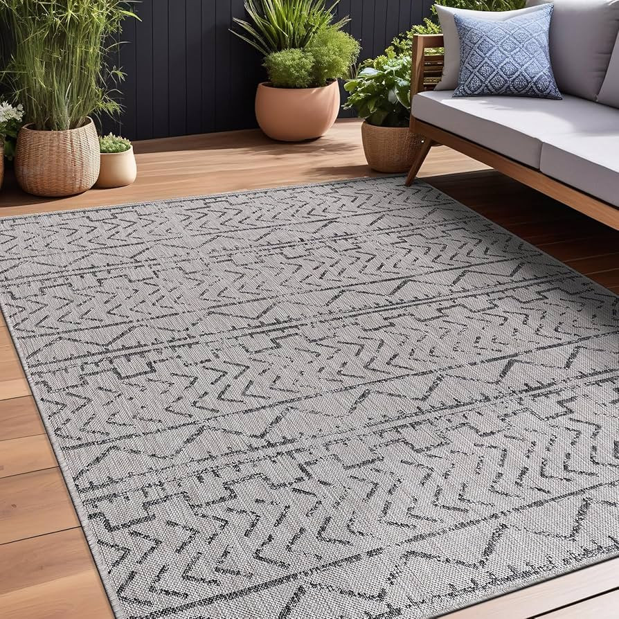 Beverly Rug Waikiki Indoor Outdoor Rug 8x10, Washable Outside Carpet for Patio, Deck, Porch, Trel... | Amazon (US)