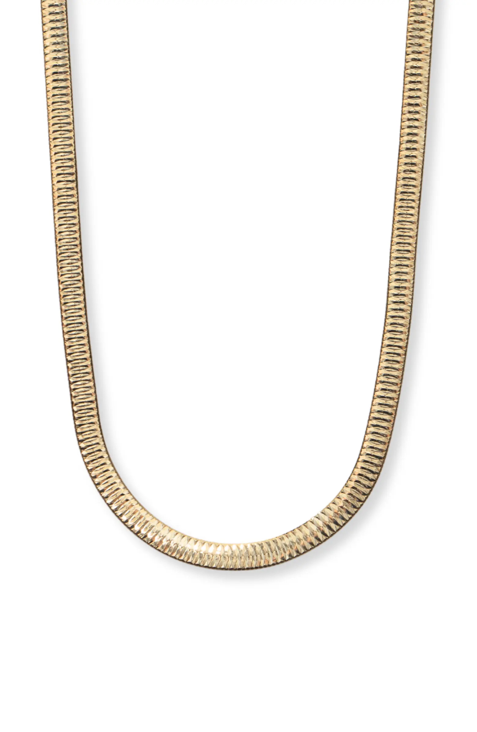 Argento Vivo Sterling Silver Reverse Herringbone Chain Necklace | Nordstrom | Nordstrom