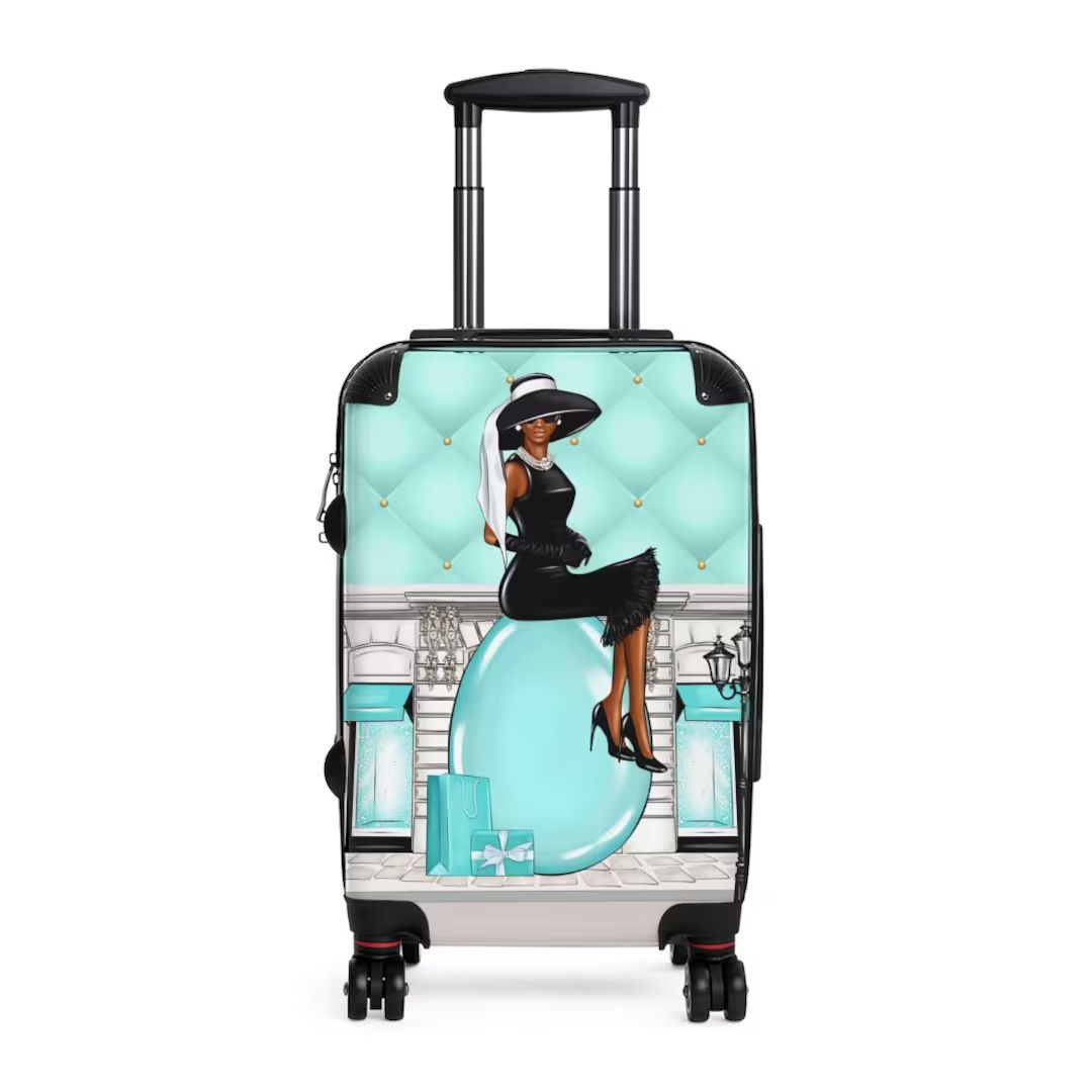 Black Woman Luggage Black Girl Travel Luggage Suitcase for - Etsy | Etsy (US)