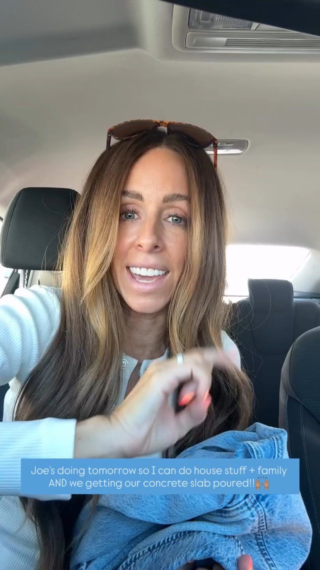 Joe’s doing tomorrow so I can do house stuff + family AND we getting our concrete slab poured!!🙌🏽