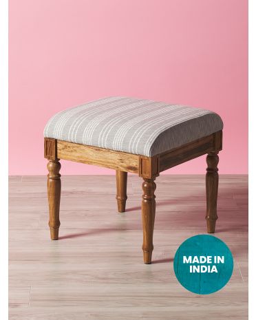18in Upholstered Vanity Stool | HomeGoods