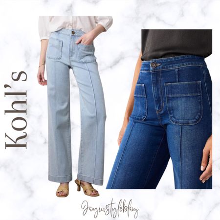 Kohl’s sale / Women's LC Lauren Conrad Super High-Waisted Wide Leg Trouser Jeans / workwear / work jeans / work outfit / work pants / jeans 

#LTKWorkwear #LTKFindsUnder50 #LTKOver40