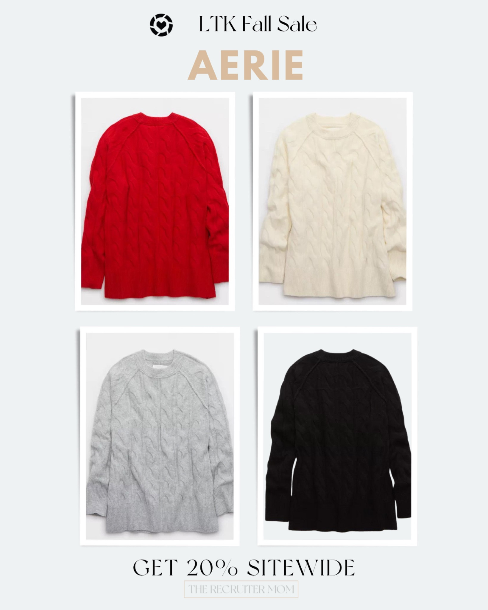 20% off SITEWIDE at Aerie right now! So many awesome pieces including these cozy long length sweaters perfect for layering with leggings.  

Fall sale, aerie sale, fall casual outfit, tunic sweater

#LTKFallSale #LTKSaleAlert #LTKFindsUnder50