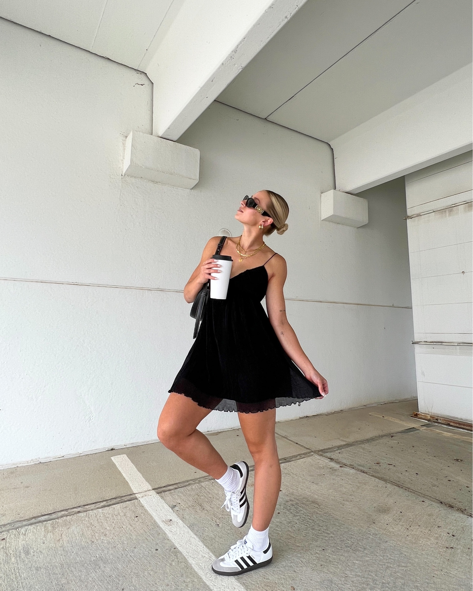 Summer dresses, summer dress, Abercrombie style, Abercrombie dress, summer fashion, summer outfits, summer style, Adidas samba, samba sneakers, samba outfits 