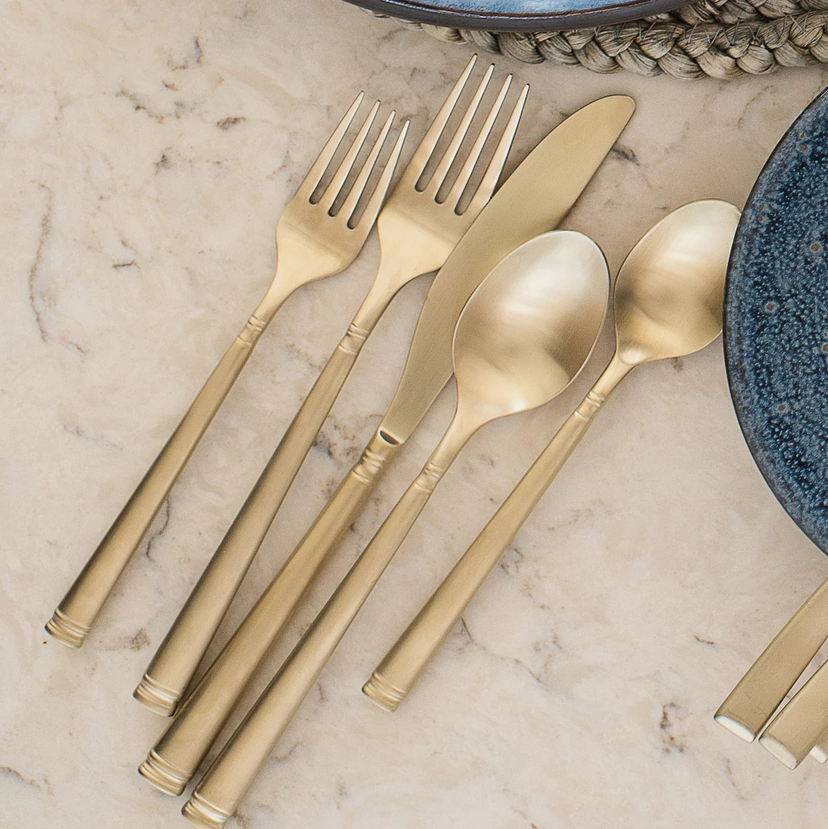 Emmy Champagne Satin 20-Piece Flatware Set | Cambridge Silversmiths