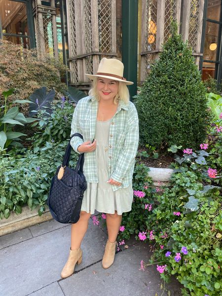 Feeling green…sage green that is. This dress is so easy to style. I 
Autumn-ized it with a shacket. 

#LTKworkwear #LTKstyletip #LTKSeasonal