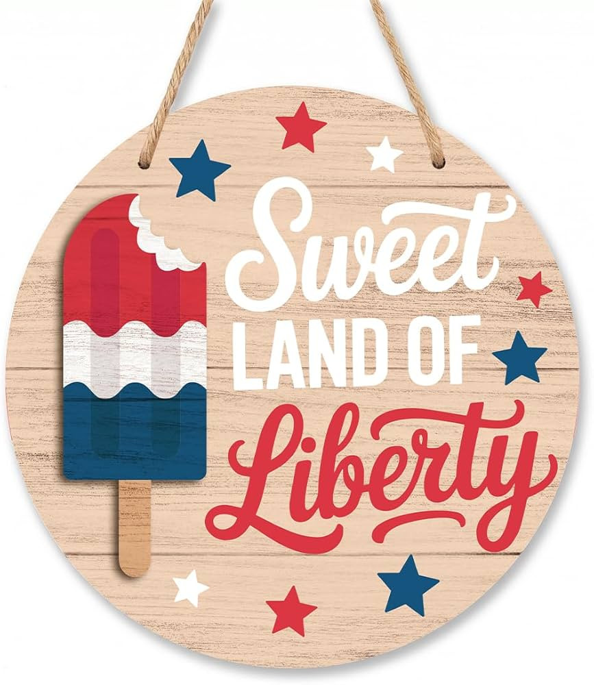 4th of July Wreaths Decorations for Front Door Memorial Day Home Wall Door Decor Patriotic Red Wh... | Amazon (US)