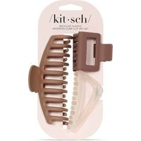 Kitsch Recycled Plastic Assorted Claw Clips - Neutral (Pack of 3) | Lookfantastic US