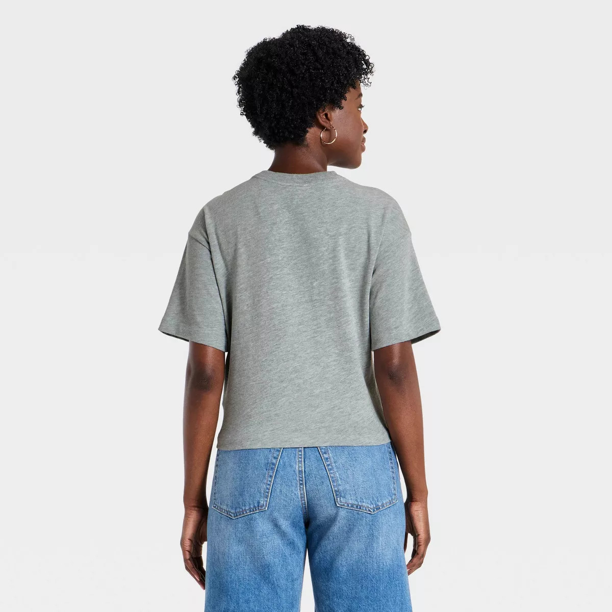 Women\u2019s Vintage Jersey Crew Neck T-Shirt - Universal Thread\u2122 Heather Gray S | Target