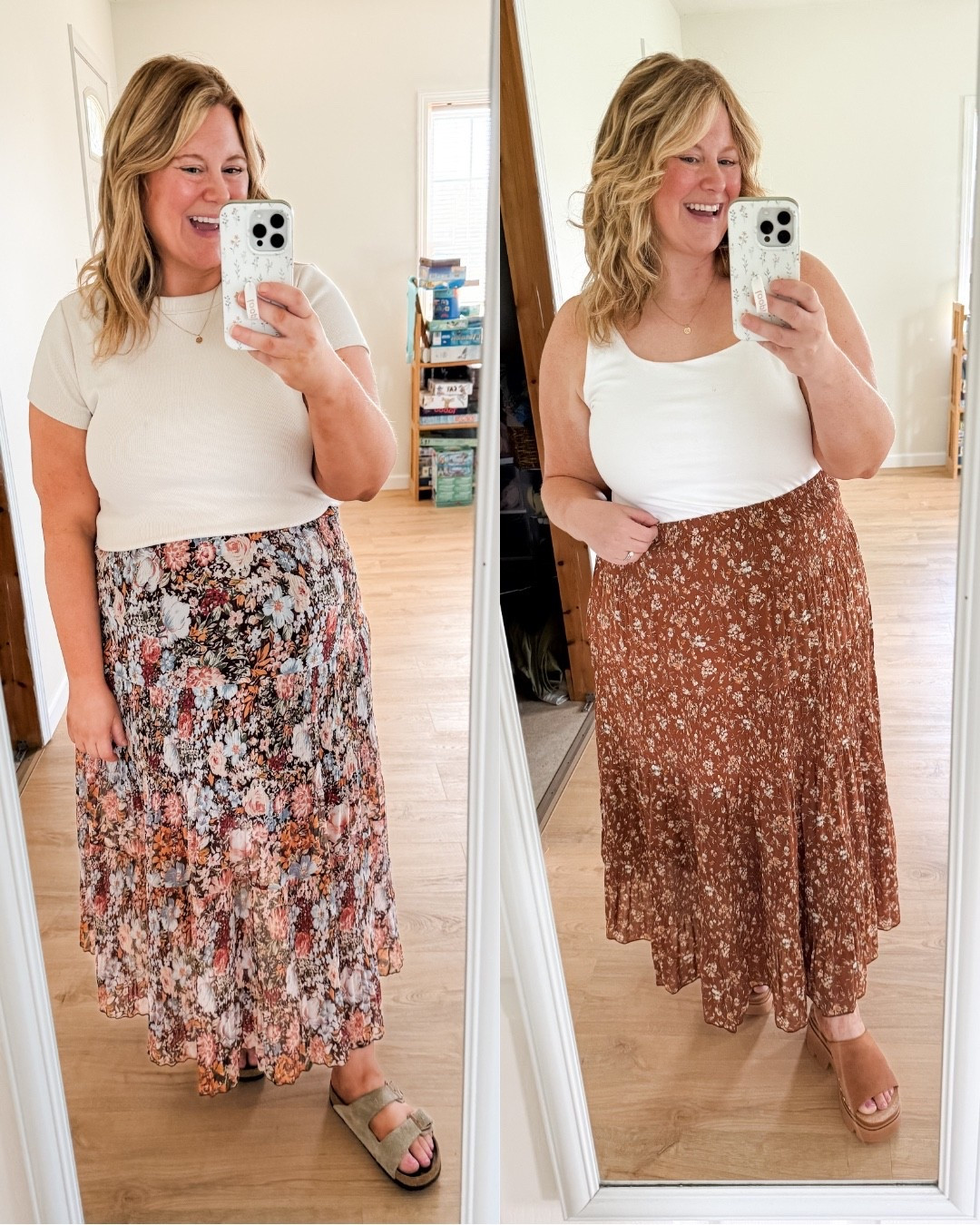 Love this skirt! Wearing an XL.

#LTKMidsize #LTKBump #LTKSeasonal
