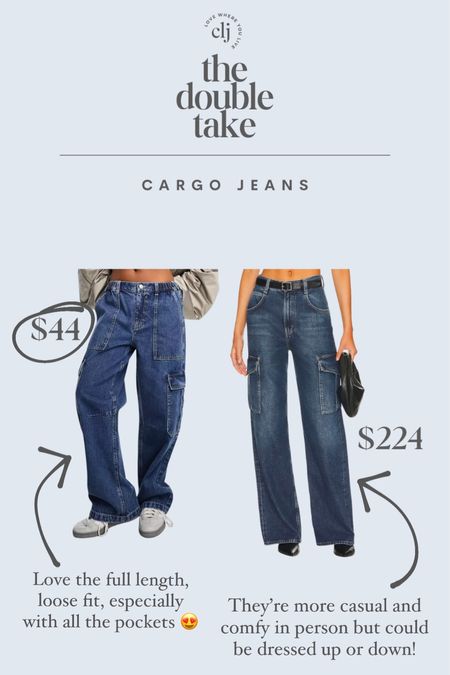 The Double Take: Cargo Jeans

#LTKstyletip #LTKfindsunder50 #LTKsalealert