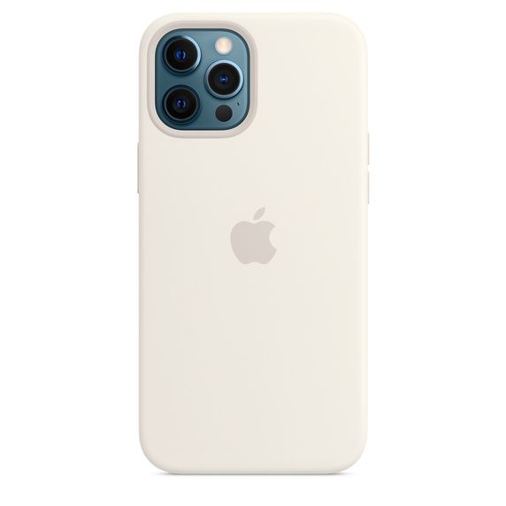 iPhone 12 Pro Max Silicone Case with MagSafe - White | Apple (US)