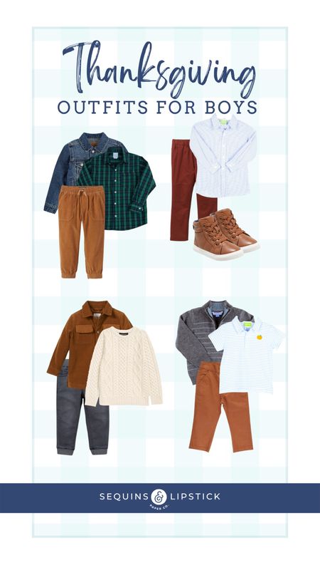 Thanksgiving boys outfit ideas. I pulled items from several different retailers to curate these cute looks!

#LTKSeasonal #LTKkids #LTKHoliday