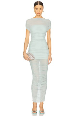 Noel Off Shoulder Mesh Midi Dress
                    
                    SEROYA | Revolve Clothing (Global)
