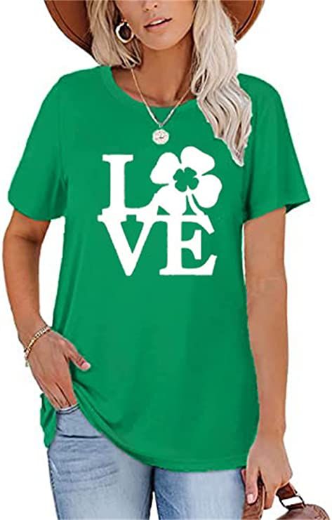 Women Plus Size St Patricks Day Shirt Shenanigans Coordinator Letter Print Tee Lucky Shamrock Gra... | Amazon (US)