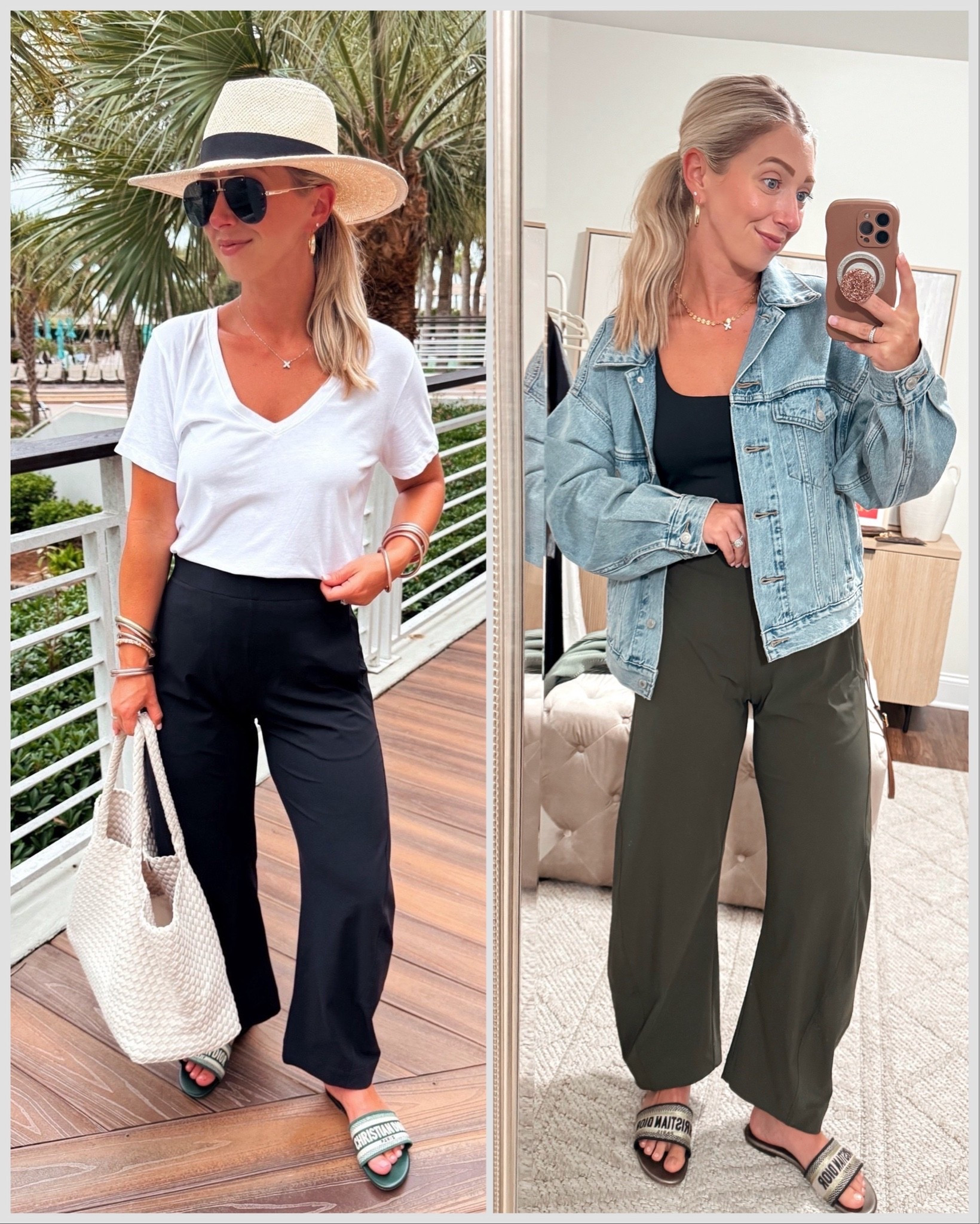 The @Ruti barrel pants definitely live up to their hype! 😍 Wearing my true size 4, regular length (5’4”)—colors black and verdant (olive green)

**20% off code: PINTERESTINGPLANS20 
(good through 8/30)

Vacation, travel outfits, ruti barrel, mom outfits

#LTKmomlife #LTKgrwm #LTKootd