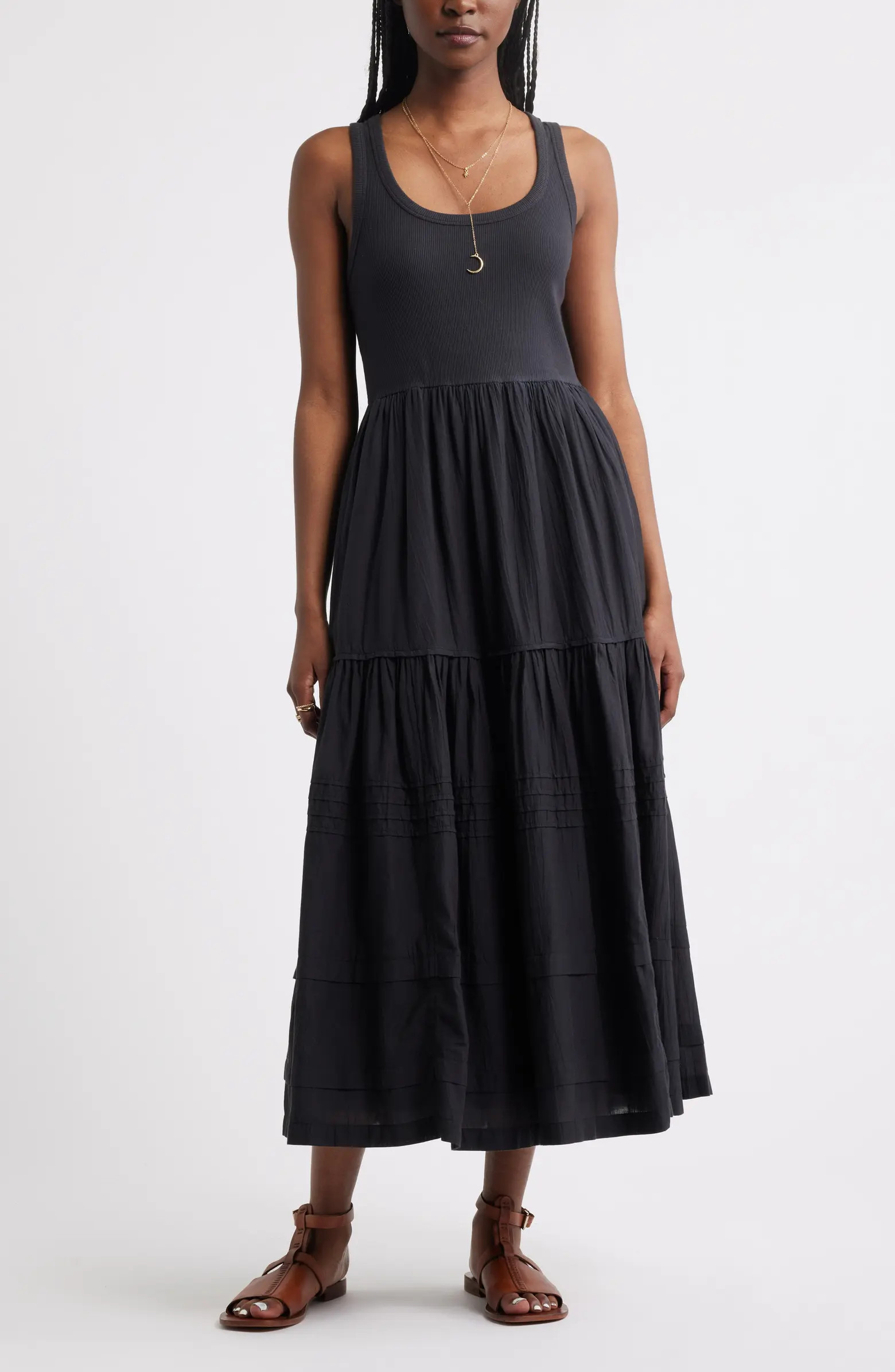 Scoop Neck Midi Dress | Nordstrom