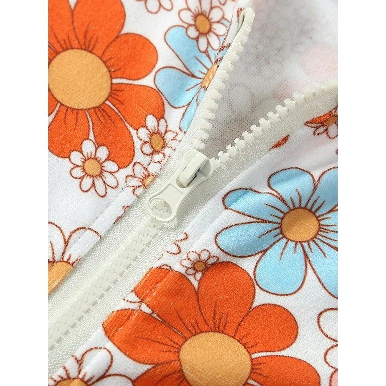 Kids Girls One Piece Swim Cover Up Dress Short Sleeve Zipper Hooded Bathing Suit Coverup Beach Dr... | Walmart (US)