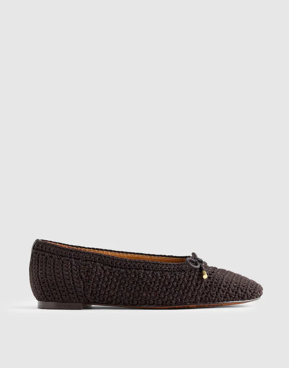 The Hester Flat in Crochet | Madewell