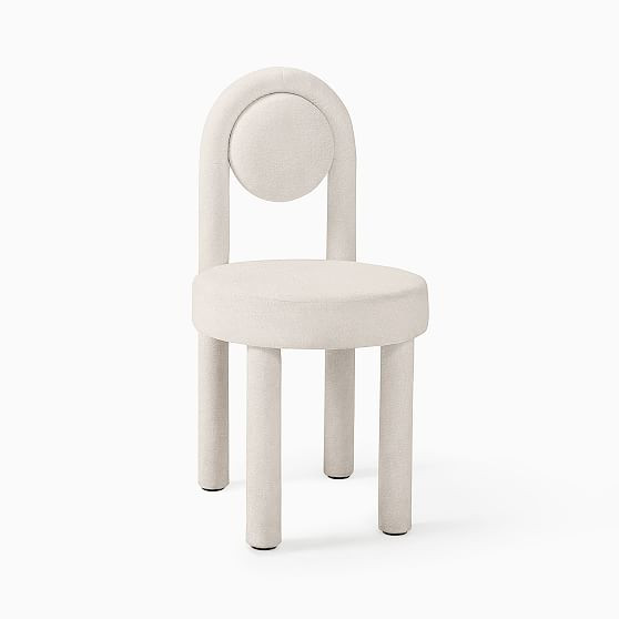 SSS Arched Desk Chair, Chunky Boucle White, WE Kids | West Elm (US)