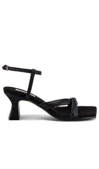 K Ankle Strap Sandal in Black | Revolve Clothing (Global)